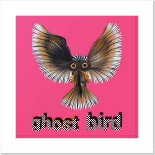 ghost bird art design Posters and Art